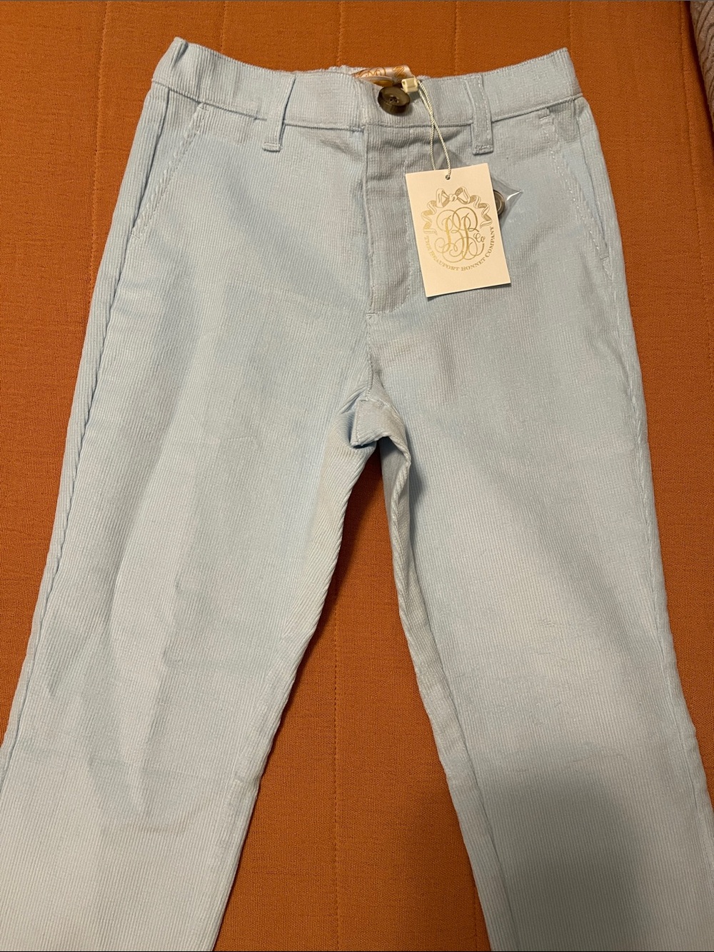 Light Blue kids Sz 6Corduroy Pants. TBBC NWT